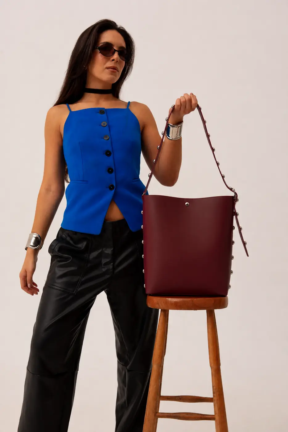 Bolsa Ipê Vinho, uso - Laçá